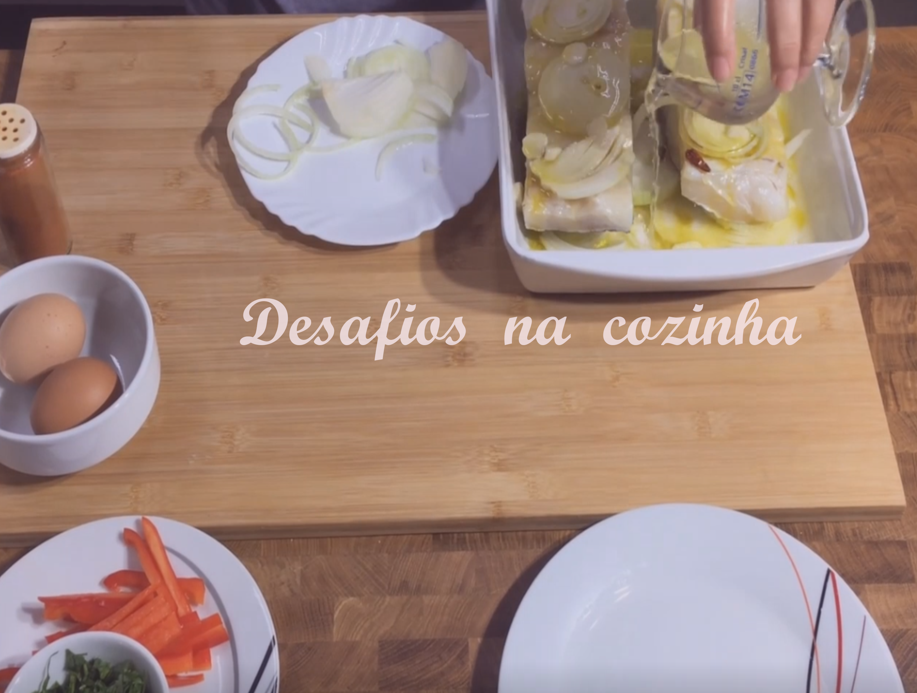 Bacalhau no tabuleiro